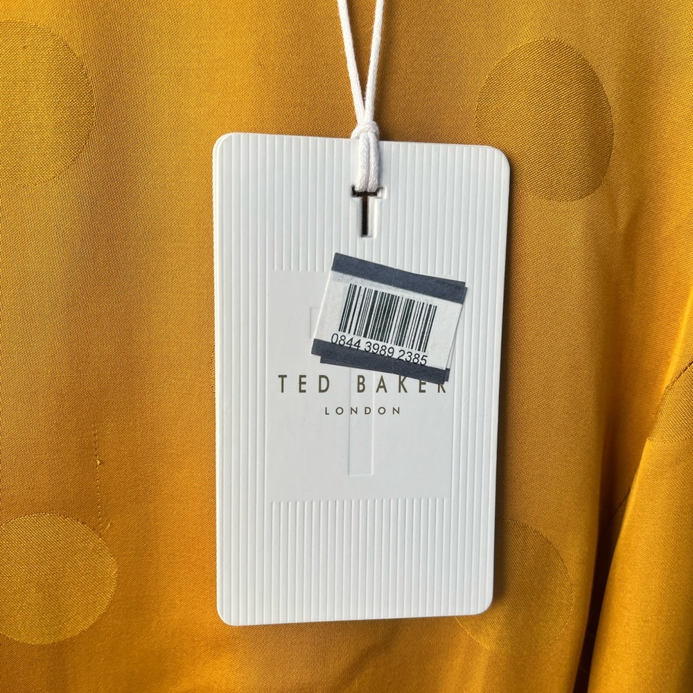 TED BAKER | NWT Polka Dot Belted A Line Dress 4-6 - Picture 6 of 12